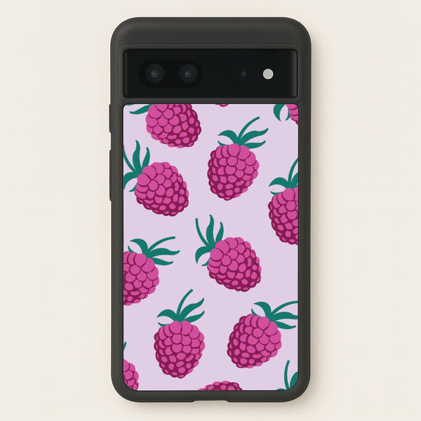 Rasberries - Fruit Patterns - Fruit Patterns Phone Case for Google Pixel 7