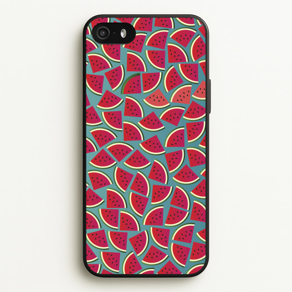 Watermelons - Fruit Patterns - Fruit Patterns Phone Case for iPhone 5 / 5s / SE 2016