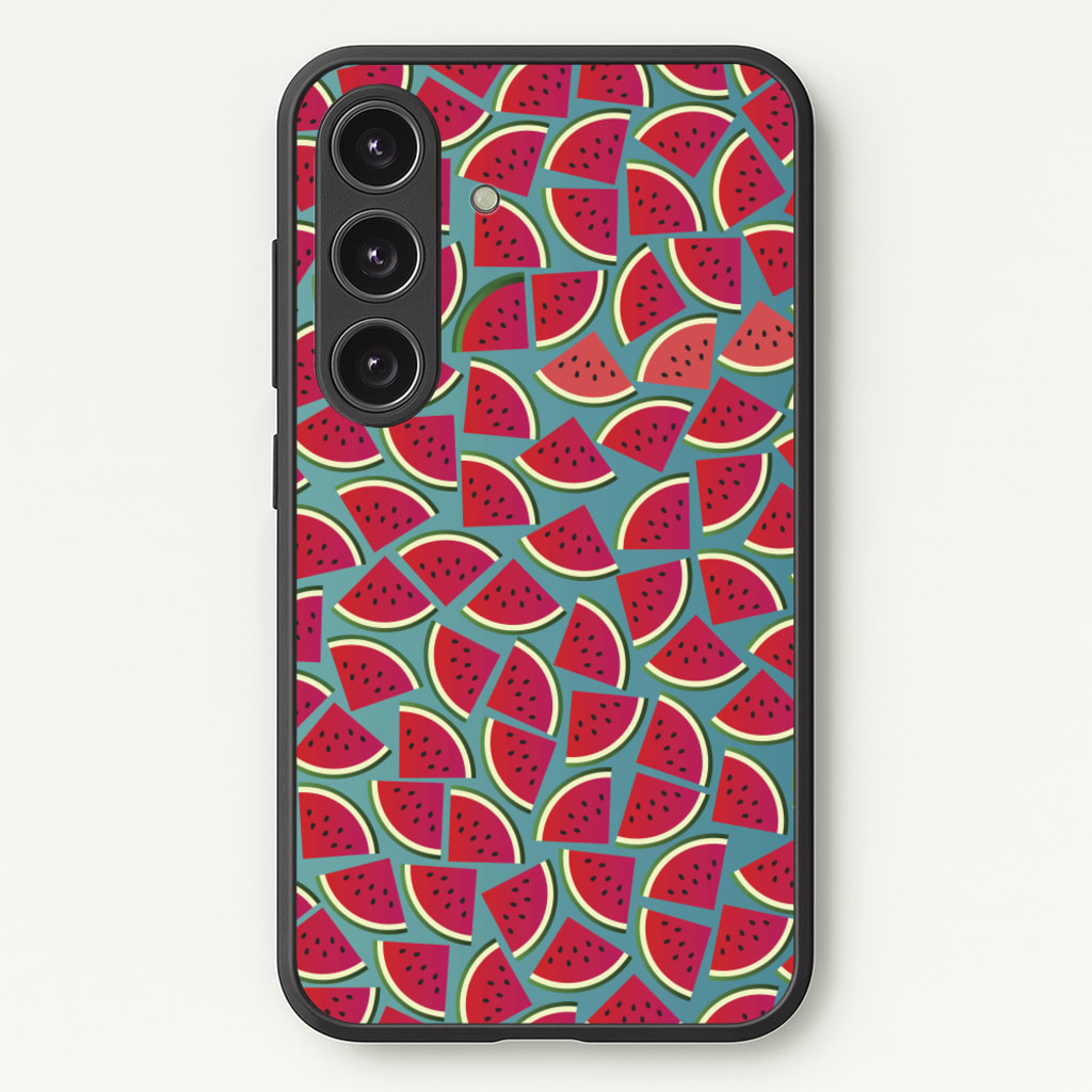 Watermelons - Fruit Patterns - Fruit Patterns Phone Case for Galaxy S24FE