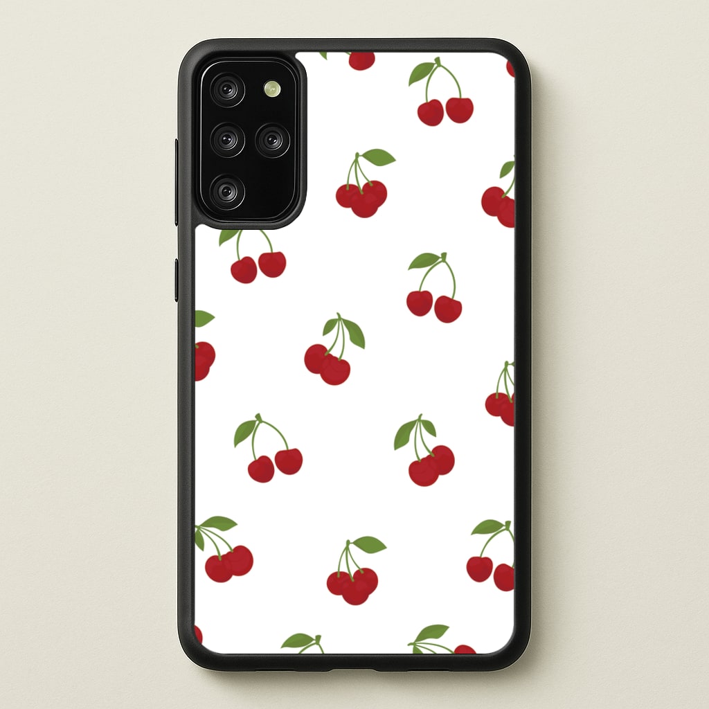 Cherries - Fruit Patterns - Fruit Patterns Phone Case for Galaxy S20 Plus