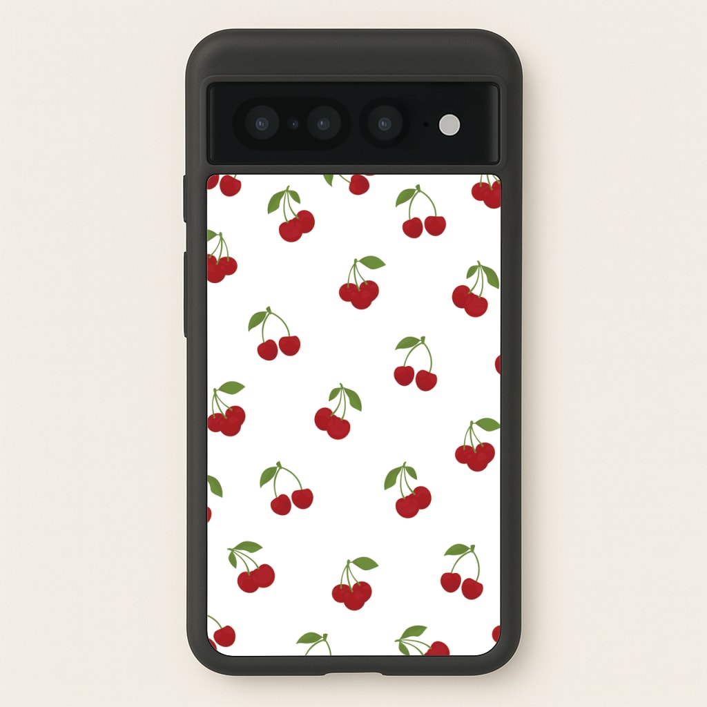 Cherries - Fruit Patterns - Fruit Patterns Phone Case for Google Pixel 7 Pro