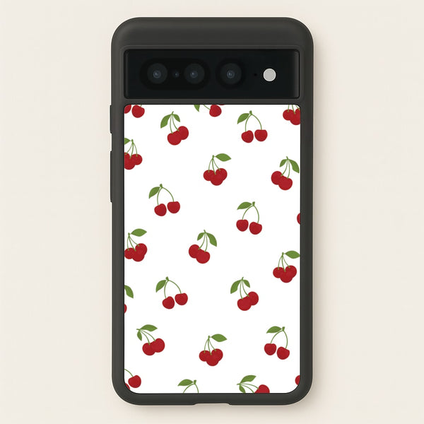 Cherries - Fruit Patterns - Fruit Patterns Phone Case for Google Pixel 7 Pro