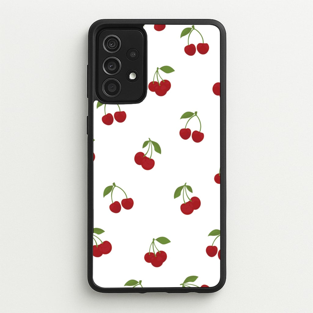 Cherries - Fruit Patterns - Fruit Patterns Phone Case for Galaxy A52 / A52s