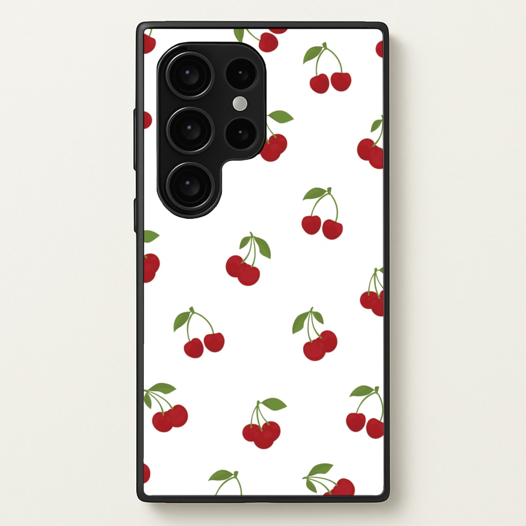 Cherries - Fruit Patterns - Fruit Patterns Phone Case for Galaxy S24 Ultra