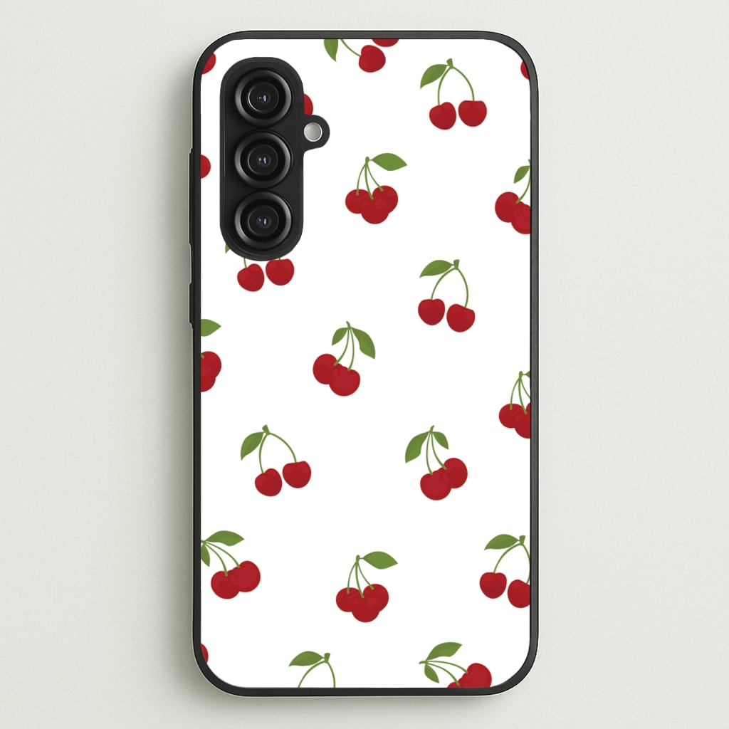 Cherries - Fruit Patterns - Fruit Patterns Phone Case for Galaxy S23FE