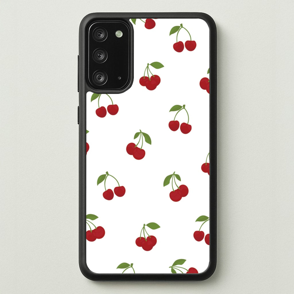 Cherries - Fruit Patterns - Fruit Patterns Phone Case for Galaxy Note 20