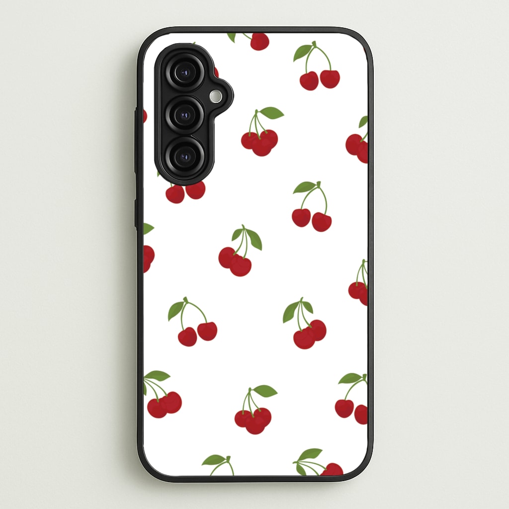 Cherries - Fruit Patterns - Fruit Patterns Phone Case for Galaxy A14