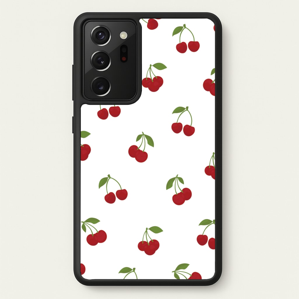 Cherries - Fruit Patterns - Fruit Patterns Phone Case for Galaxy Note 20 Ultra