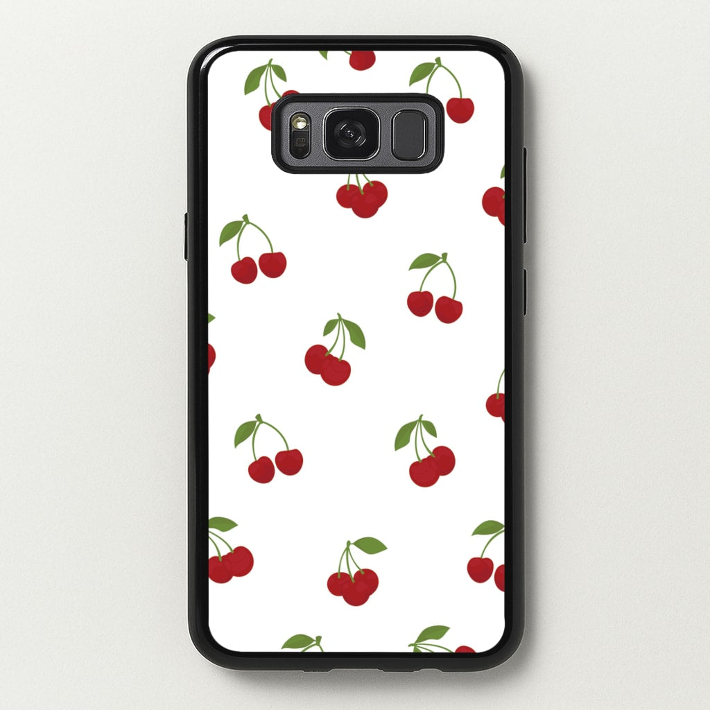 Cherries - Fruit Patterns - Fruit Patterns Phone Case for Galaxy S8
