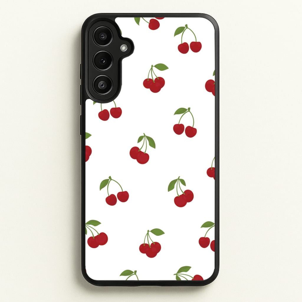 Cherries - Fruit Patterns - Fruit Patterns Phone Case for Galaxy A34