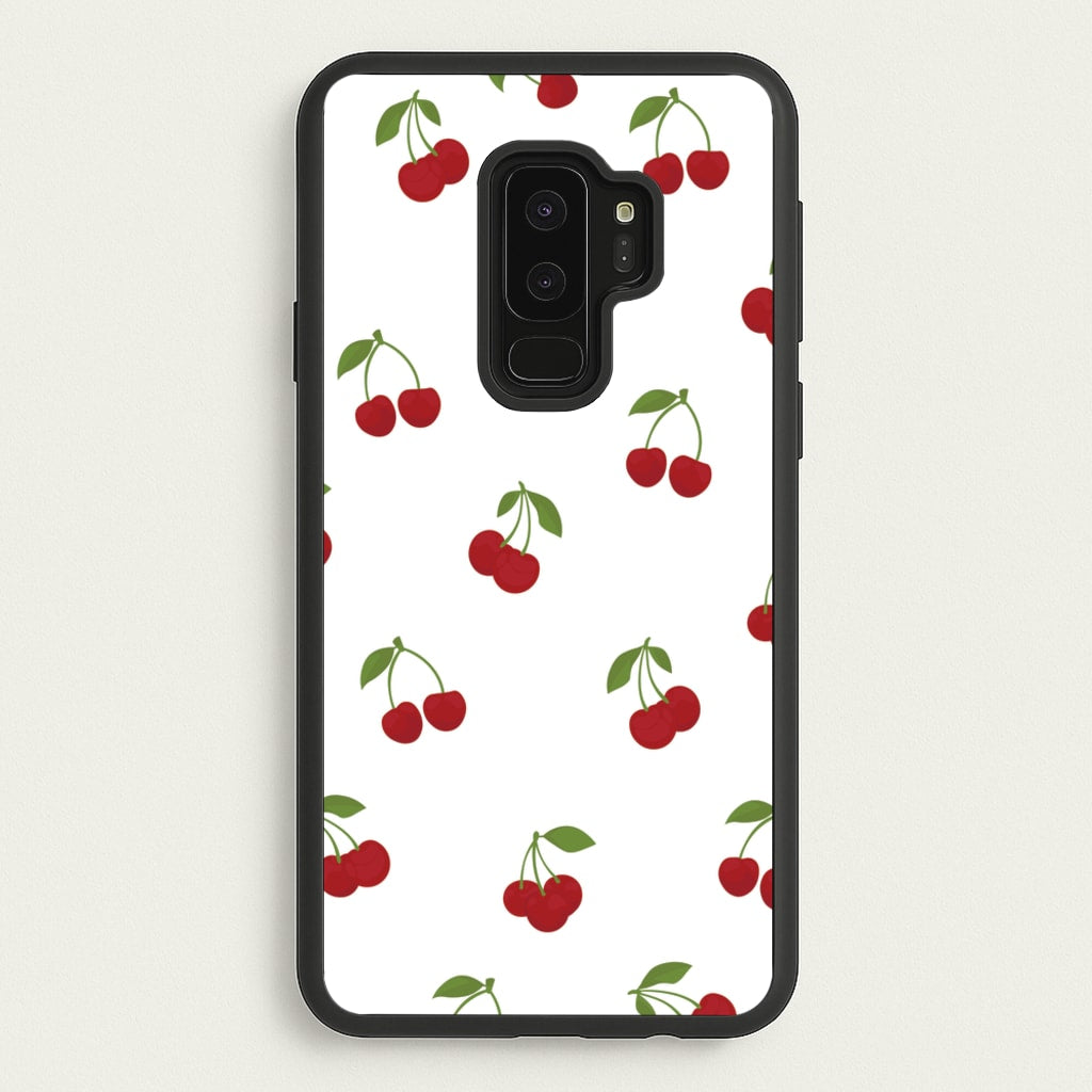 Cherries - Fruit Patterns - Fruit Patterns Phone Case for Galaxy S9 Plus