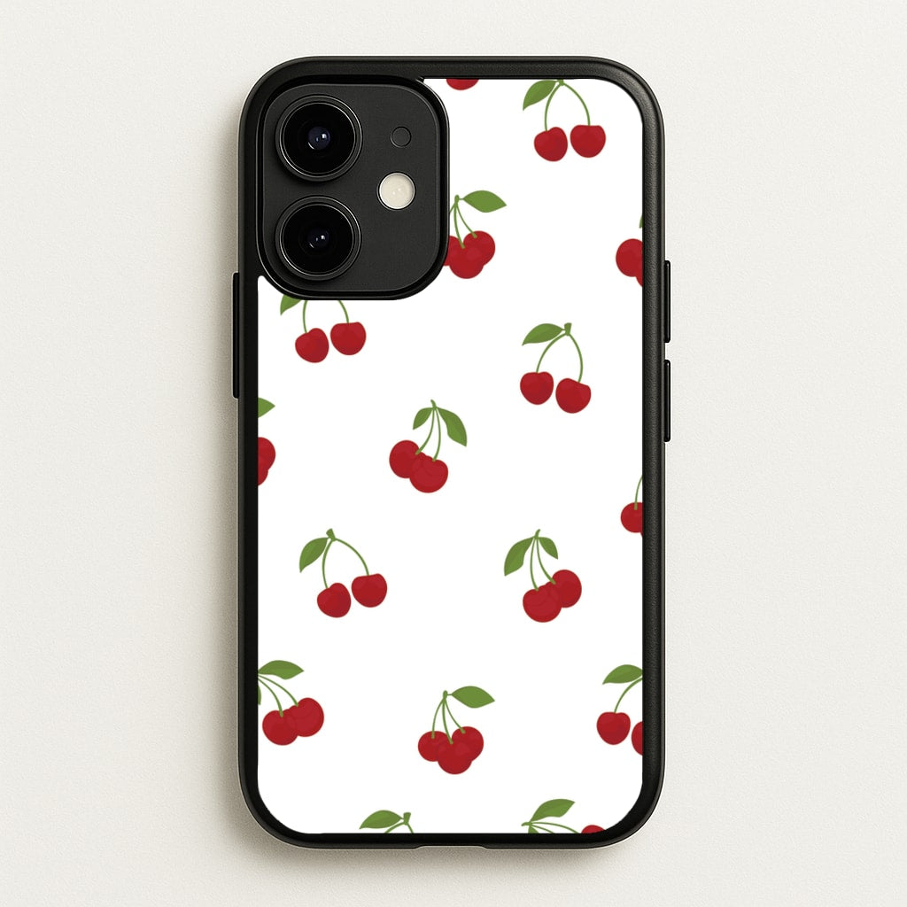 Cherries - Fruit Patterns - Fruit Patterns Phone Case for iPhone 12 / 12 Pro