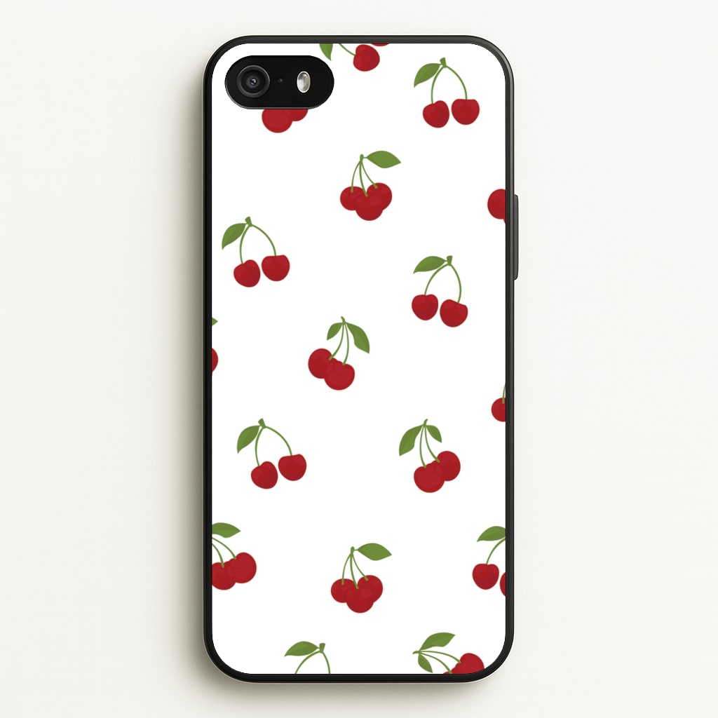 Cherries - Fruit Patterns - Fruit Patterns Phone Case for iPhone 5 / 5s / SE 2016