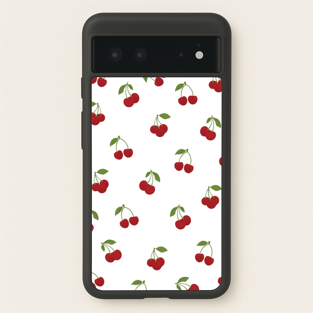 Cherries - Fruit Patterns - Fruit Patterns Phone Case for Google Pixel 6