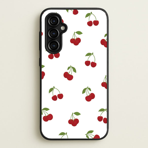 Cherries - Fruit Patterns - Fruit Patterns Phone Case for Galaxy A54