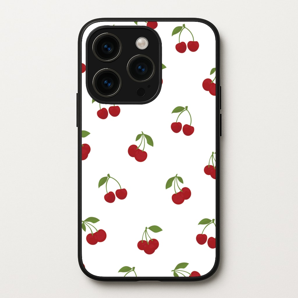 Cherries - Fruit Patterns - Fruit Patterns Phone Case for iPhone 15 Pro