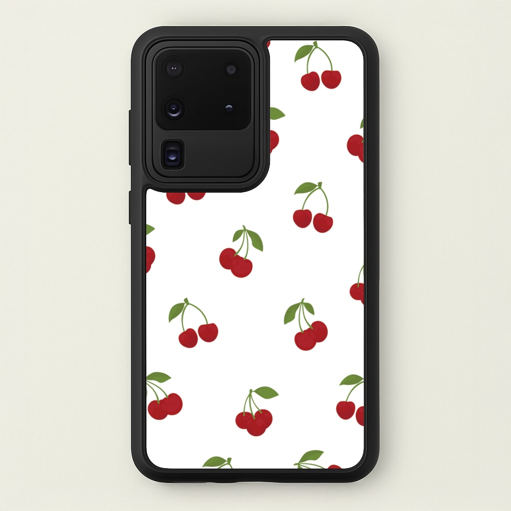 Cherries - Fruit Patterns - Fruit Patterns Phone Case for Galaxy S20 Ultra