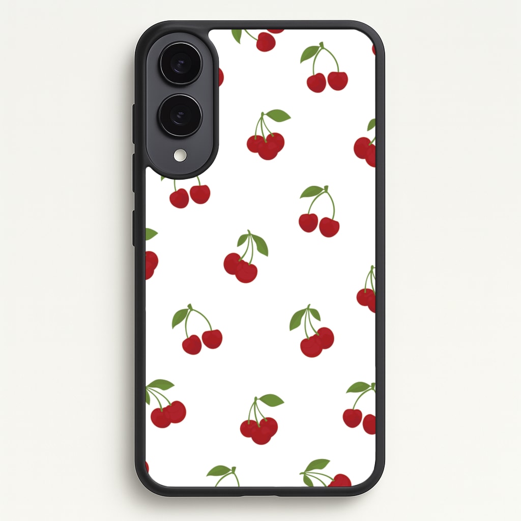 Cherries - Fruit Patterns - Fruit Patterns Phone Case for Galaxy S25 Edge