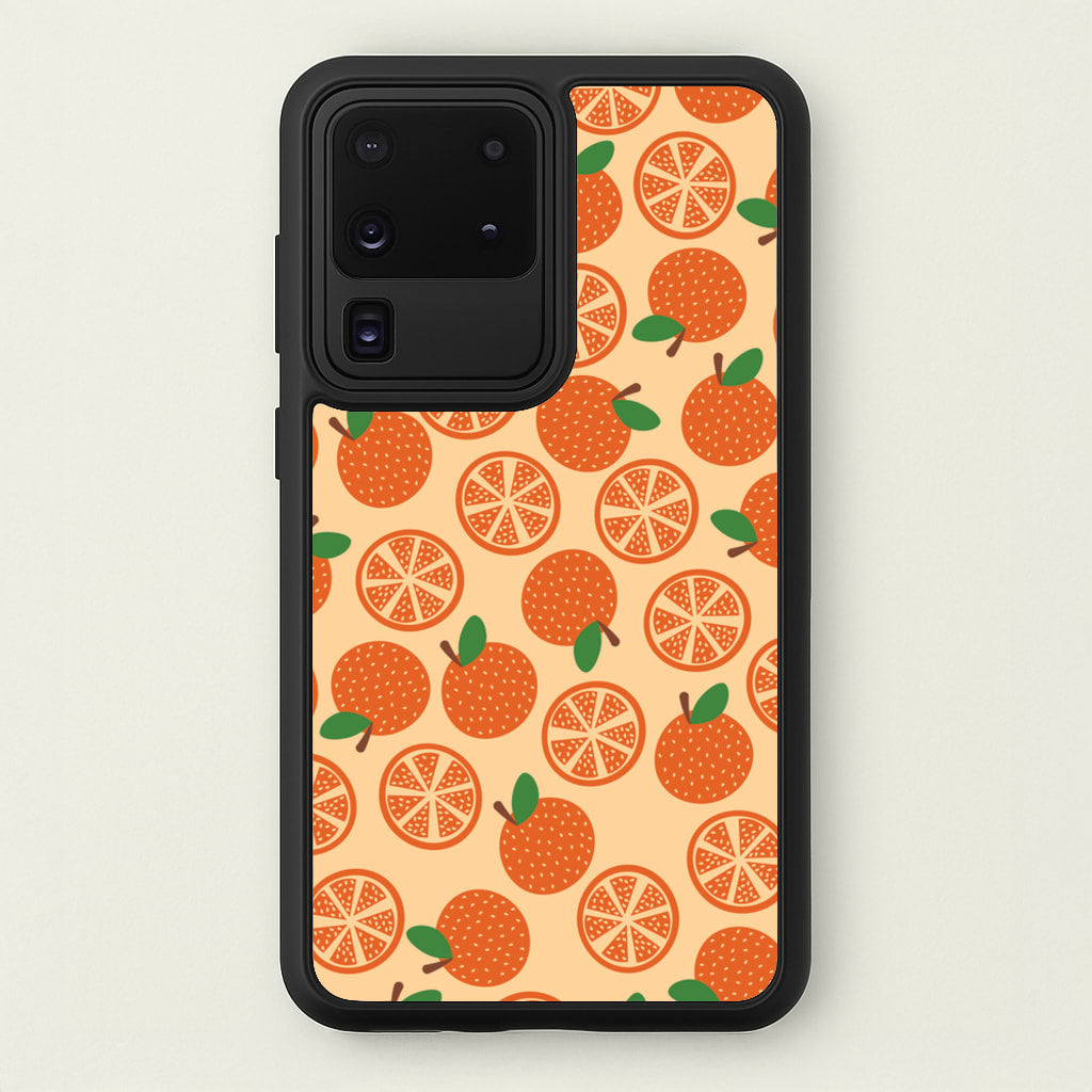 Textured Oranges Pattern - Fruits Phone Case for Galaxy S20 Ultra