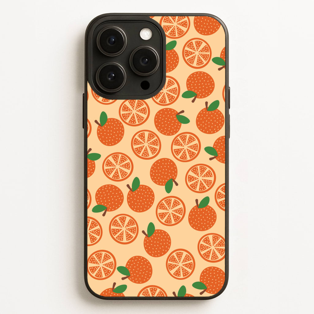 Textured Oranges Pattern - Fruits Phone Case for iPhone 12 Pro Max