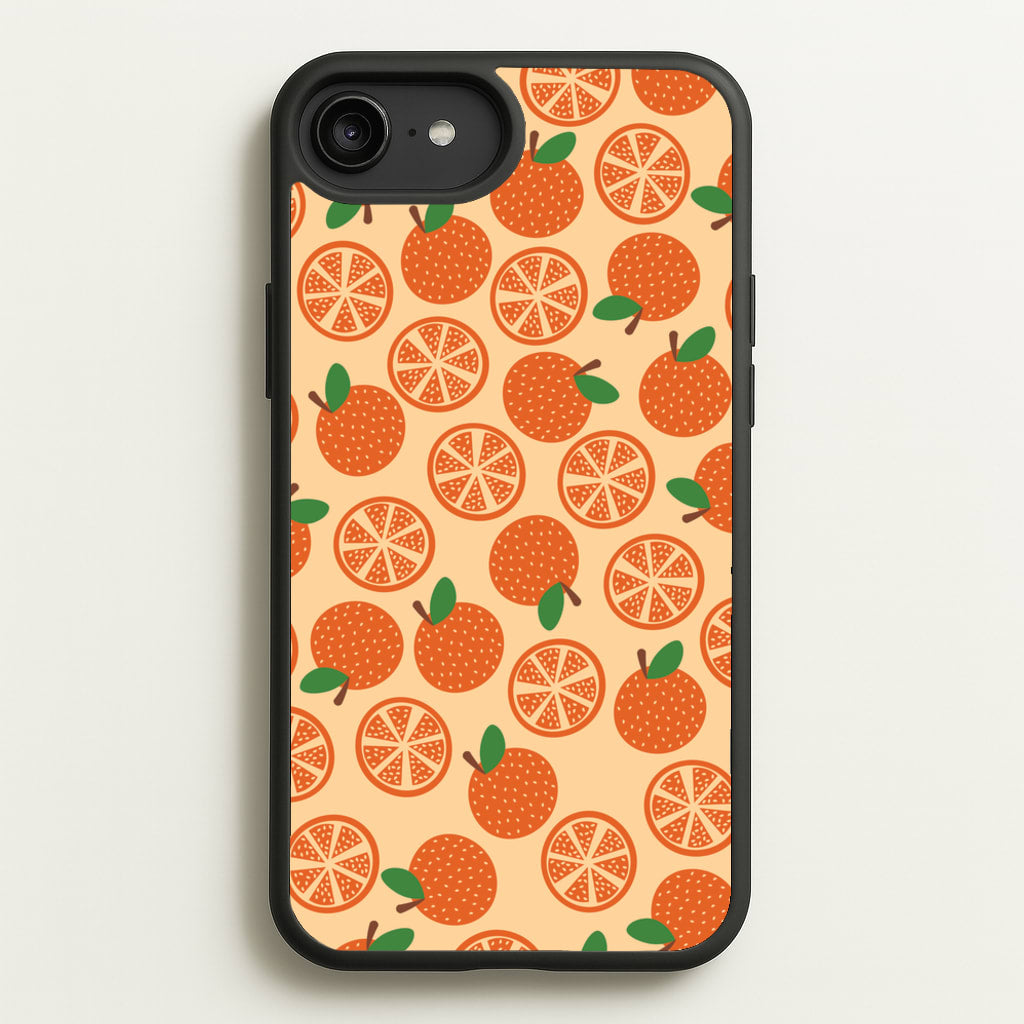 Textured Oranges Pattern - Fruits Phone Case for iPhone 6 Plus / 7 Plus / 8 Plus