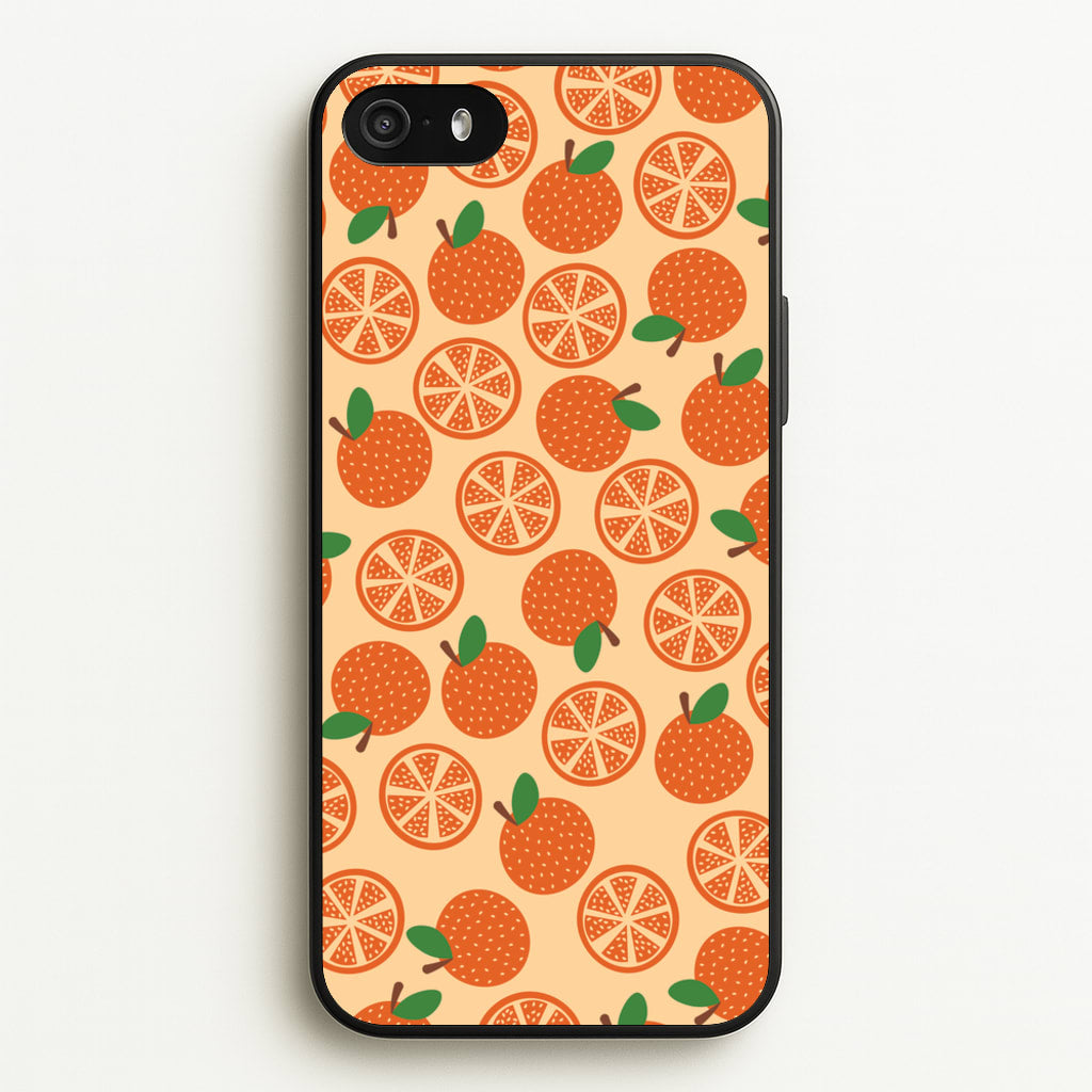 Textured Oranges Pattern - Fruits Phone Case for iPhone 5 / 5s / SE 2016