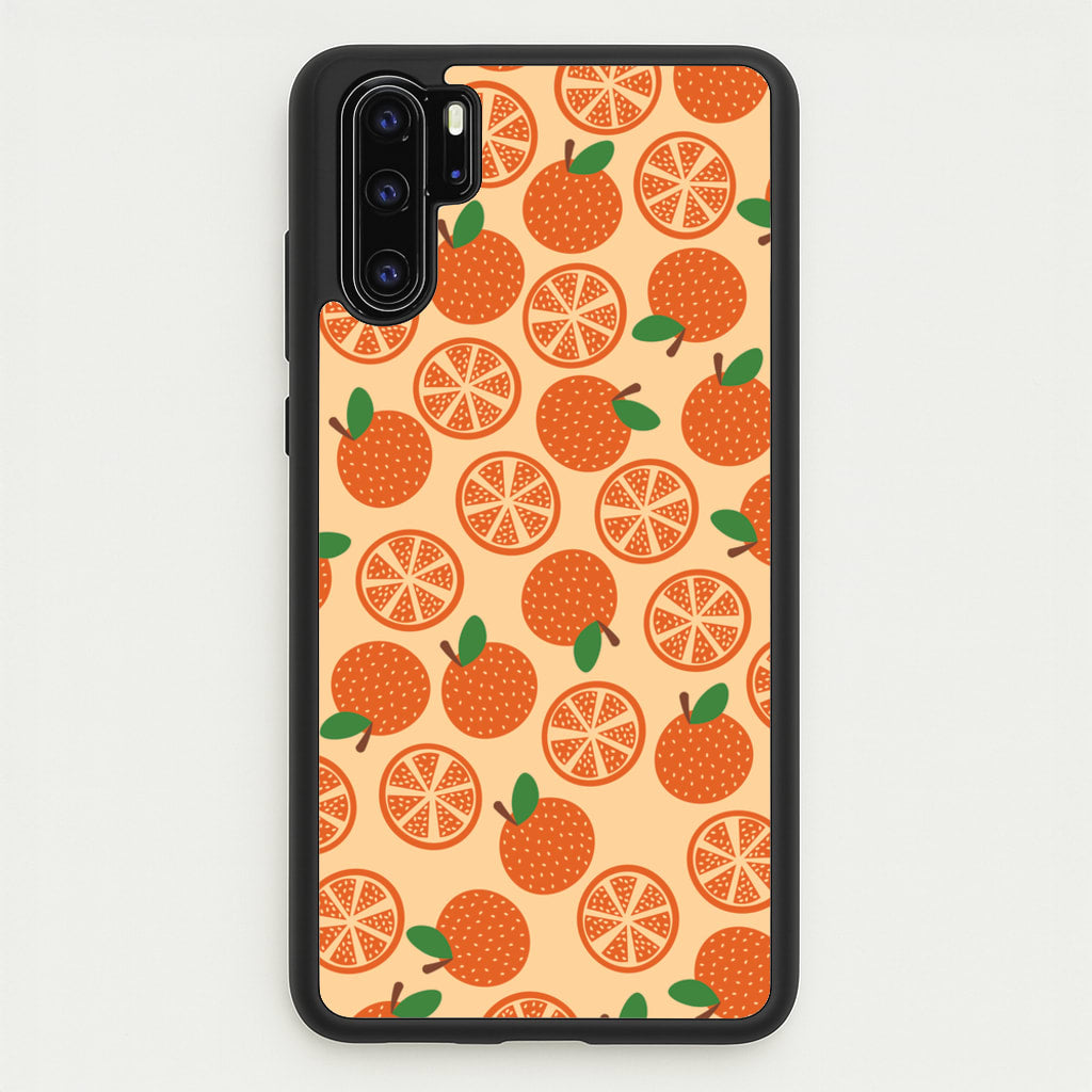 Textured Oranges Pattern - Fruits Phone Case for Huawei P30 Pro