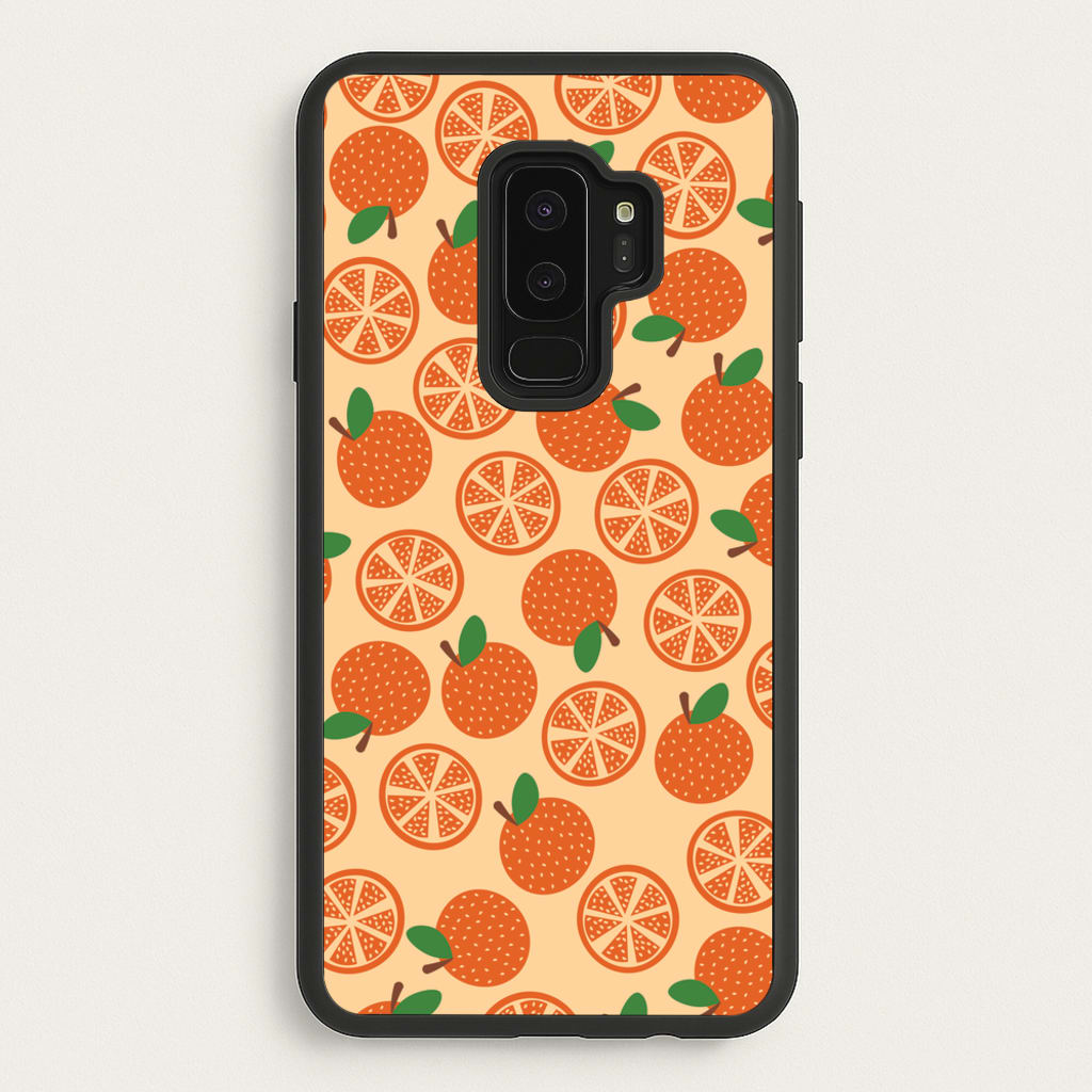 Textured Oranges Pattern - Fruits Phone Case for Galaxy S9 Plus