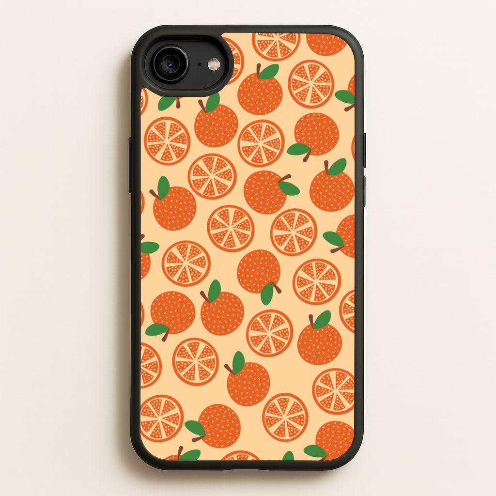 Textured Oranges Pattern - Fruits Phone Case for iPhone 6 / 7 / 8 / SE