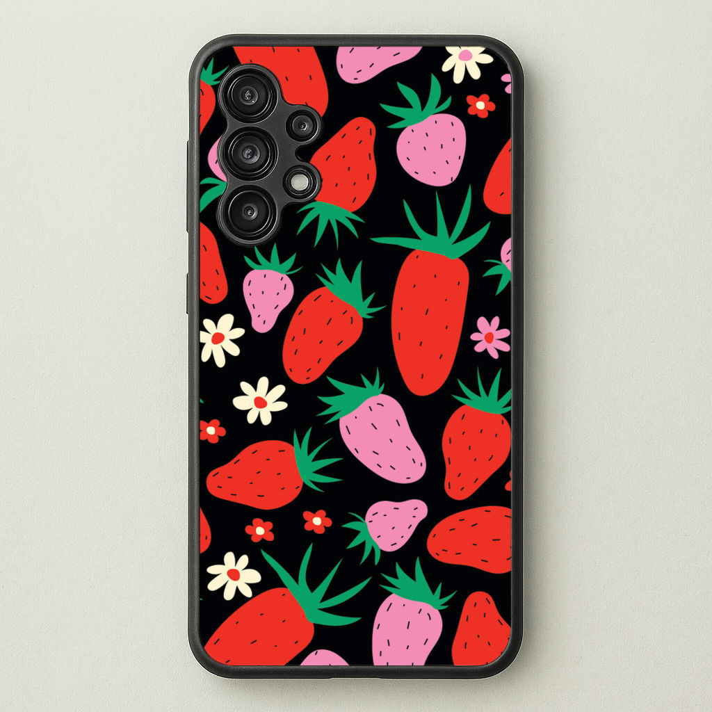 Abstract Strawberries Pattern - Fruits Phone Case for Galaxy A13