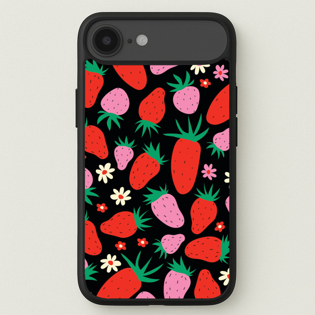 Abstract Strawberries Pattern Phone Case for iPhone 17 Air