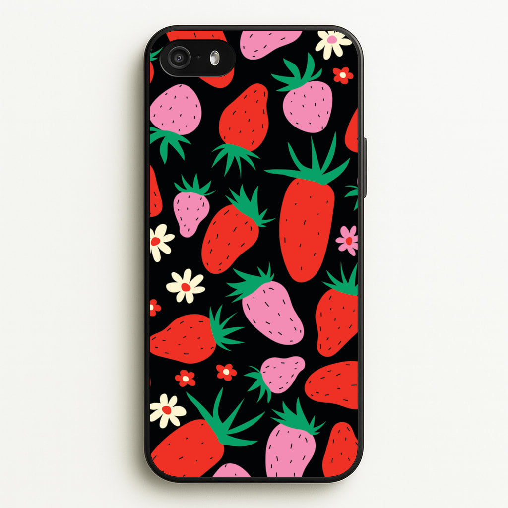 Abstract Strawberries Pattern - Fruits Phone Case for iPhone 5 / 5s / SE 2016
