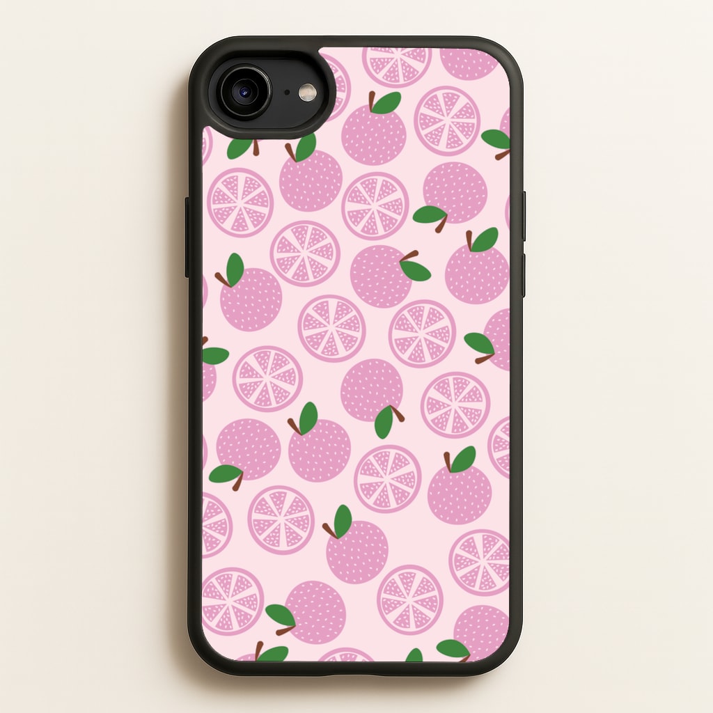 Textured Grapefruit Pattern - Fruits Phone Case for iPhone 6 / 7 / 8 / SE