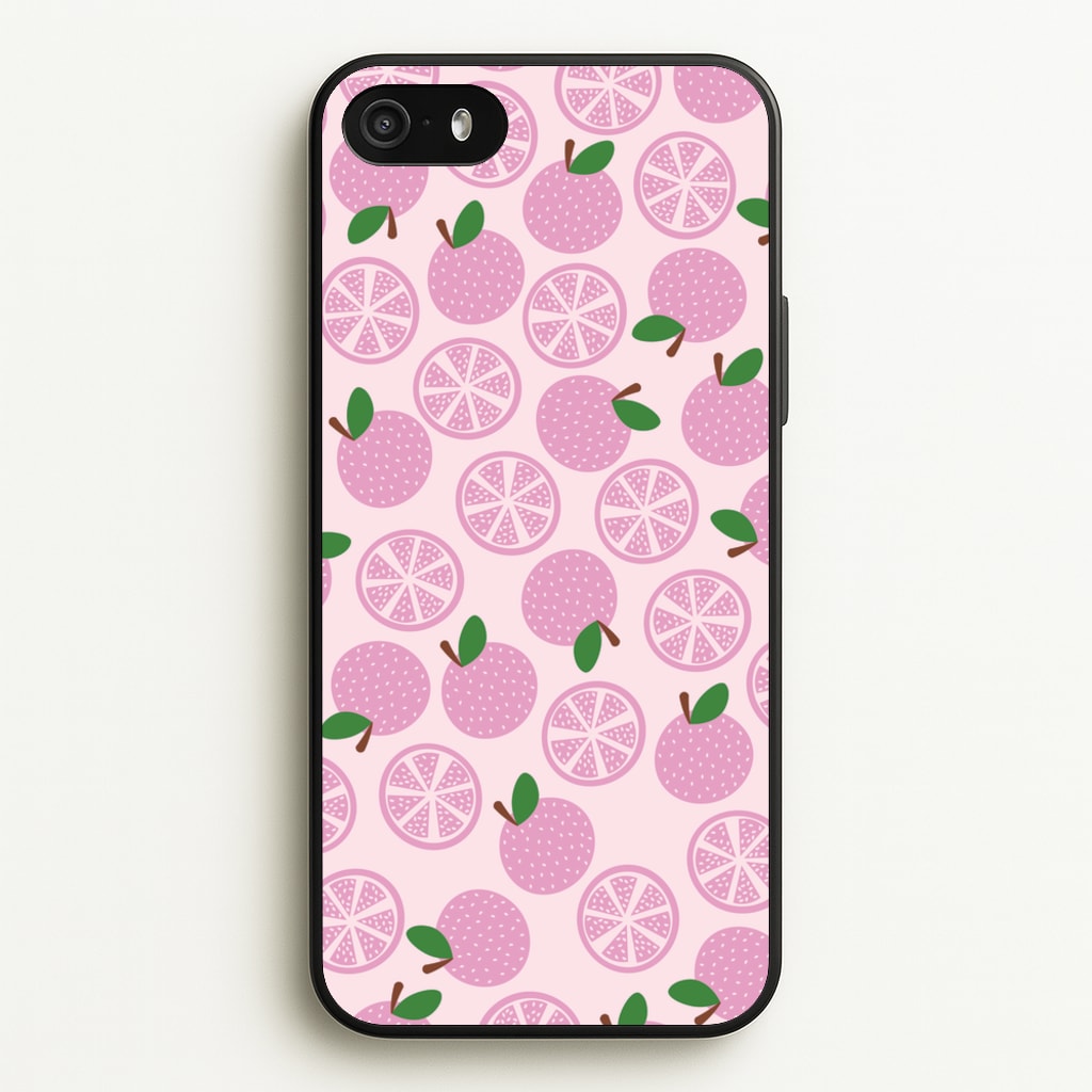 Textured Grapefruit Pattern - Fruits Phone Case for iPhone 5 / 5s / SE 2016