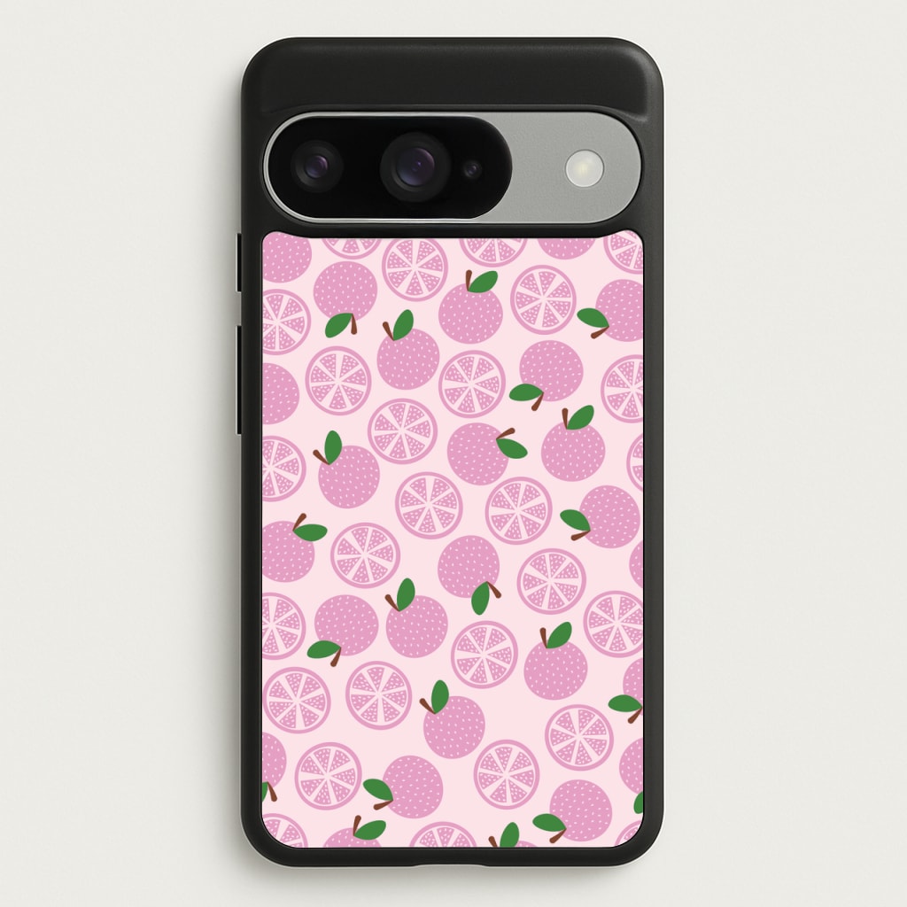 Textured Grapefruit Pattern Phone Case for Google Pixel 10 / 10 Pro