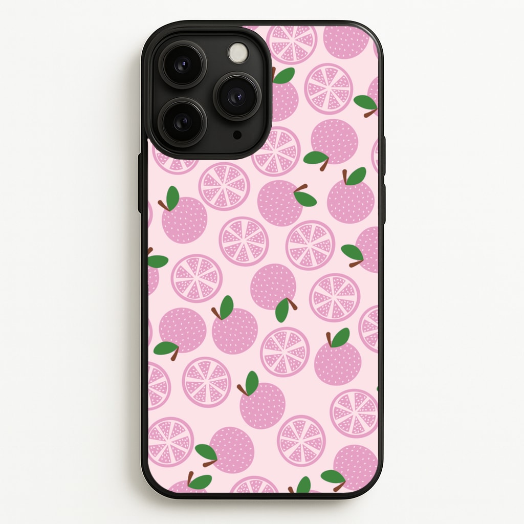 Textured Grapefruit Pattern - Fruits Phone Case for iPhone 11 Pro