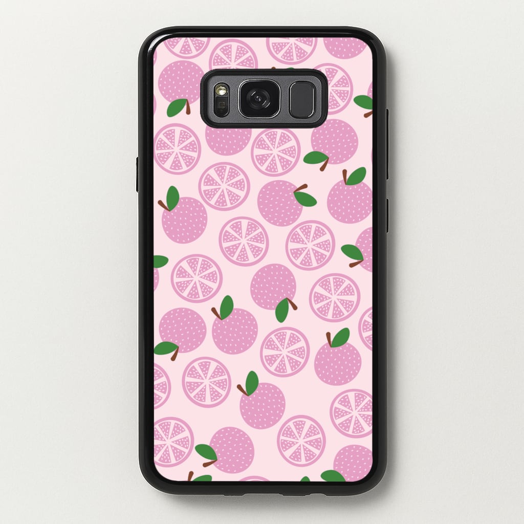 Textured Grapefruit Pattern - Fruits Phone Case for Galaxy S8 Plus