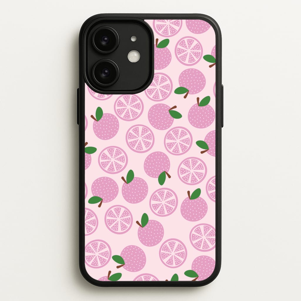 Textured Grapefruit Pattern - Fruits Phone Case for iPhone 11