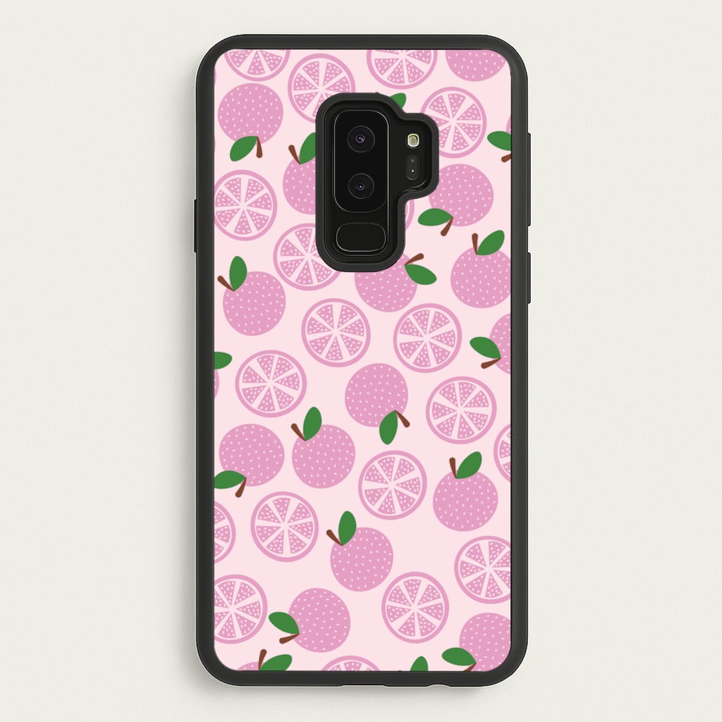 Textured Grapefruit Pattern - Fruits Phone Case for Galaxy S9 Plus