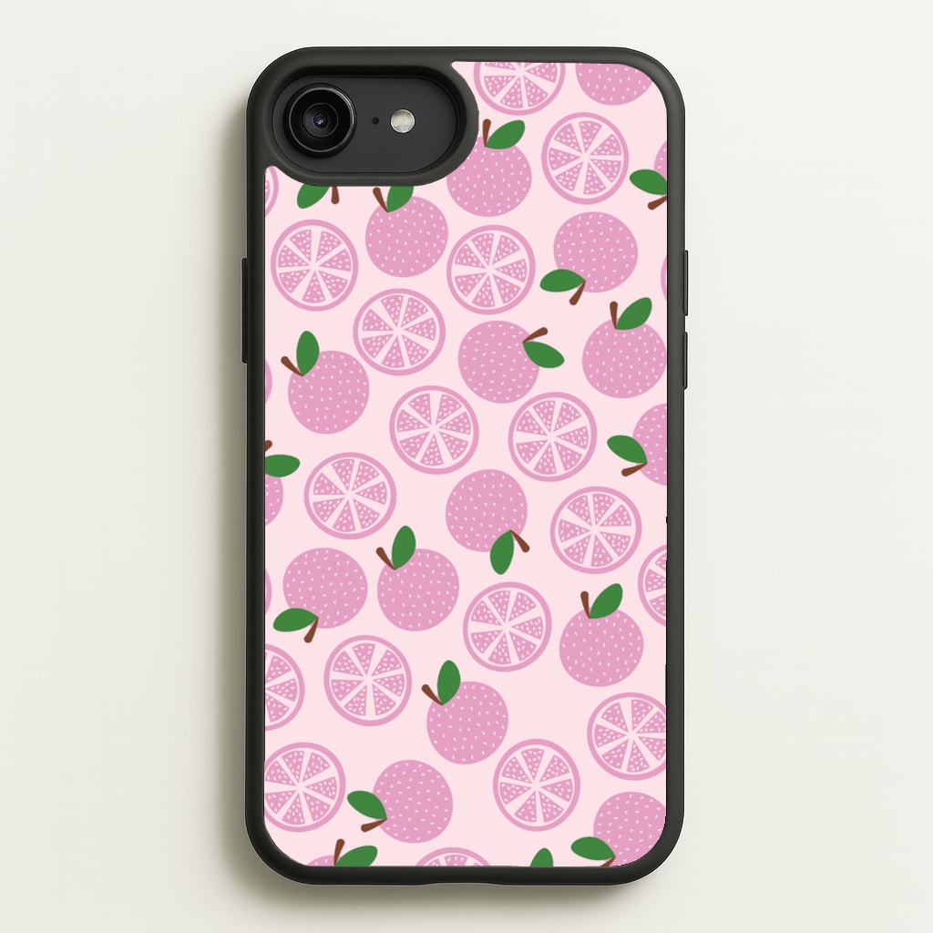 Textured Grapefruit Pattern - Fruits Phone Case for iPhone 6 Plus / 7 Plus / 8 Plus