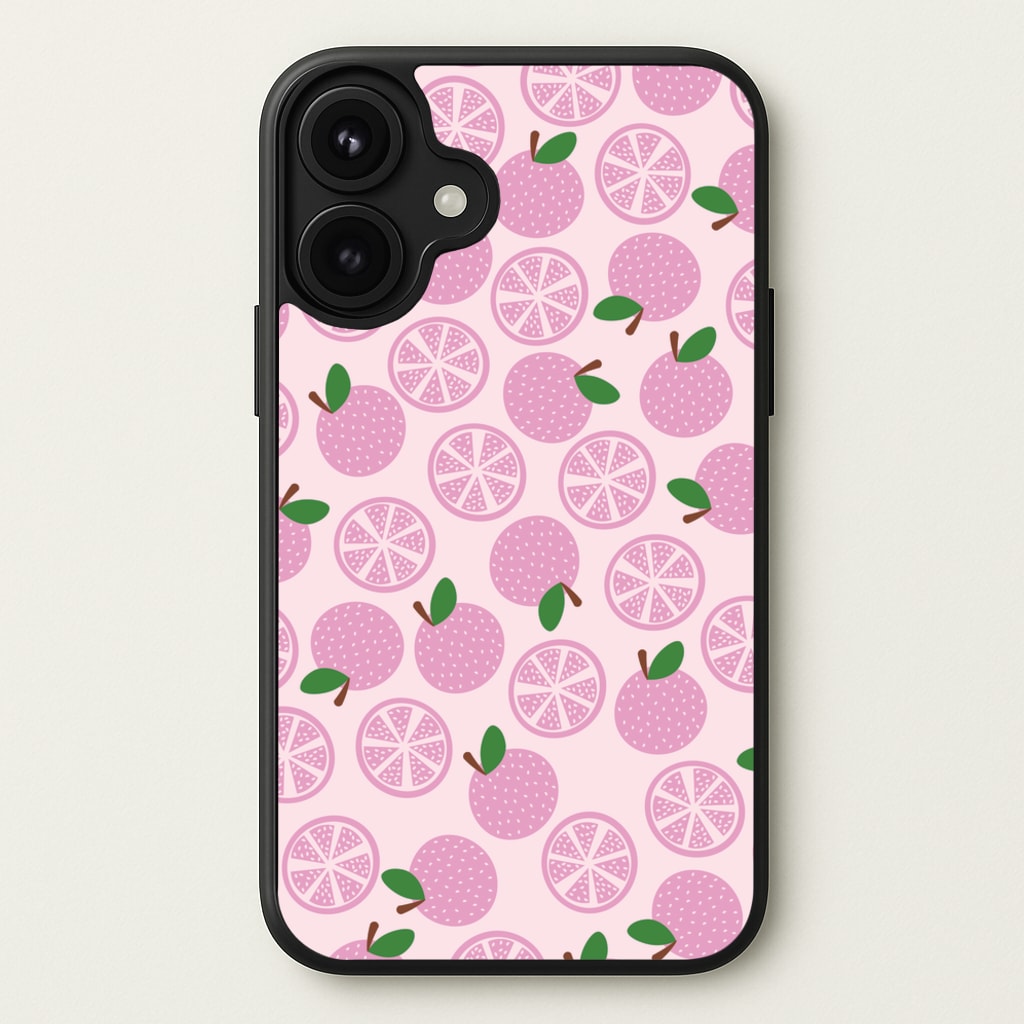 Textured Grapefruit Pattern Phone Case for iPhone 17