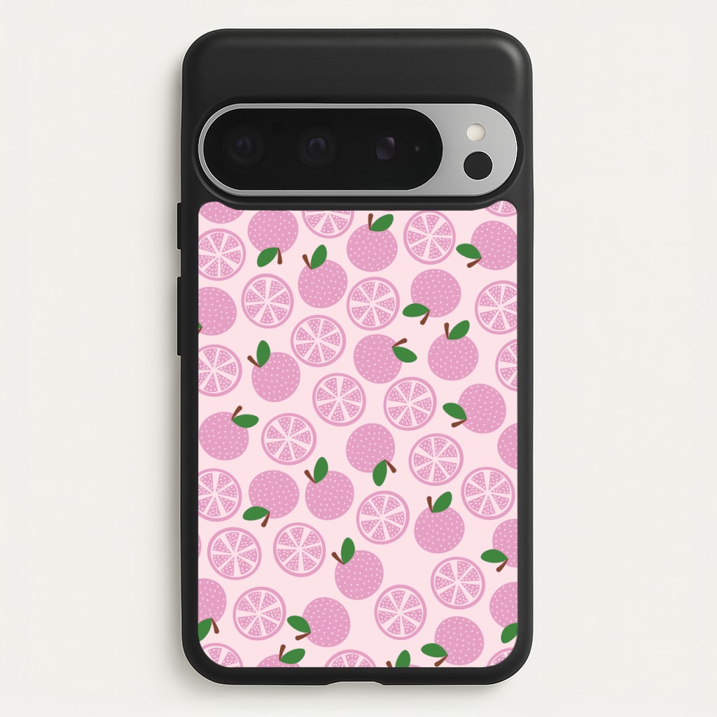Textured Grapefruit Pattern - Fruits Phone Case for Google Pixel 9 Pro XL