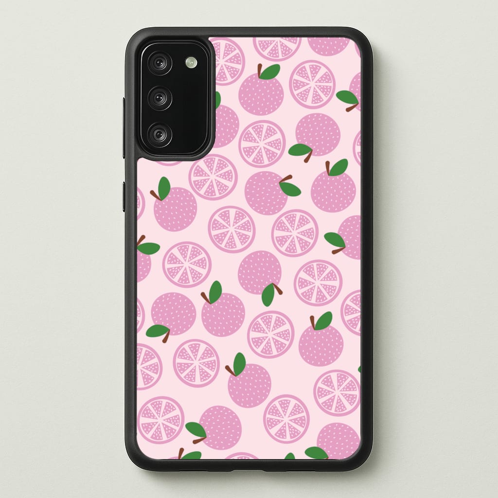 Textured Grapefruit Pattern - Fruits Phone Case for Galaxy S20