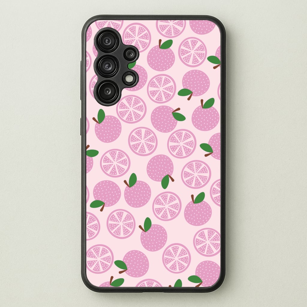 Textured Grapefruit Pattern - Fruits Phone Case for Galaxy A13