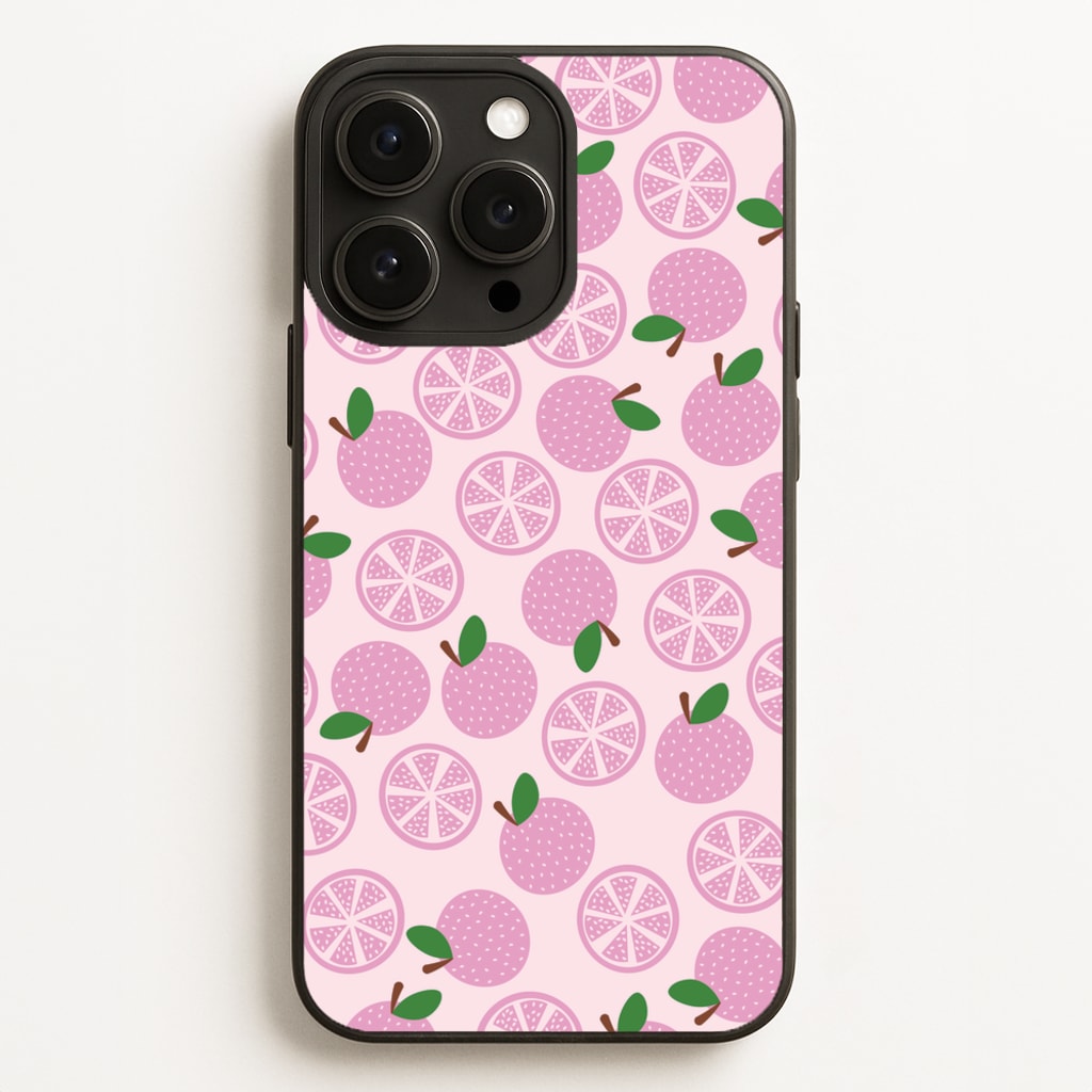 Textured Grapefruit Pattern - Fruits Phone Case for iPhone 12 Pro Max