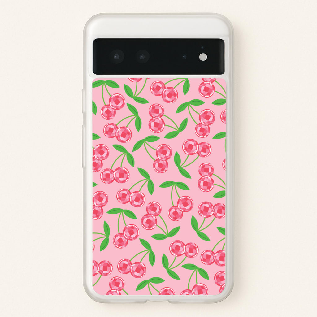 Disco Cherries Pattern - Fruits Phone Case for Google Pixel 6