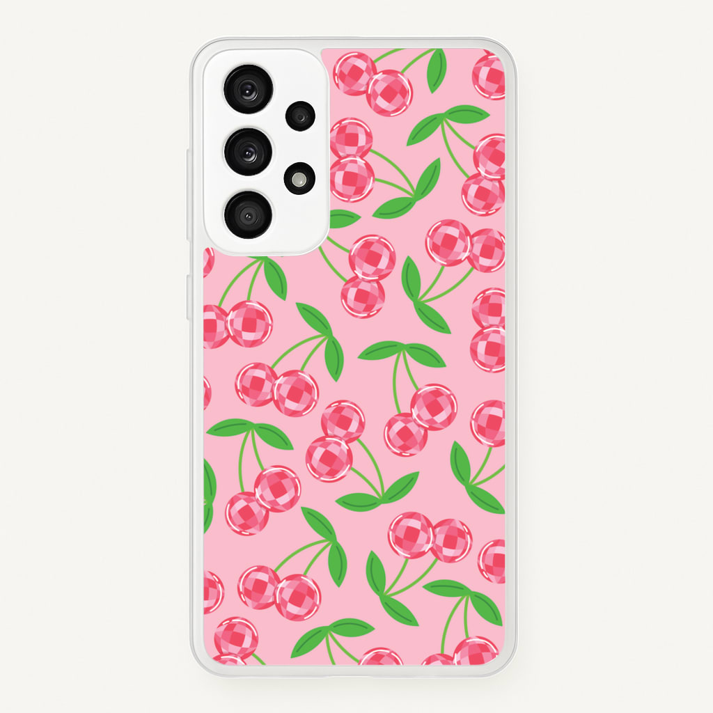 Disco Cherries Pattern - Fruits Phone Case for Galaxy A53