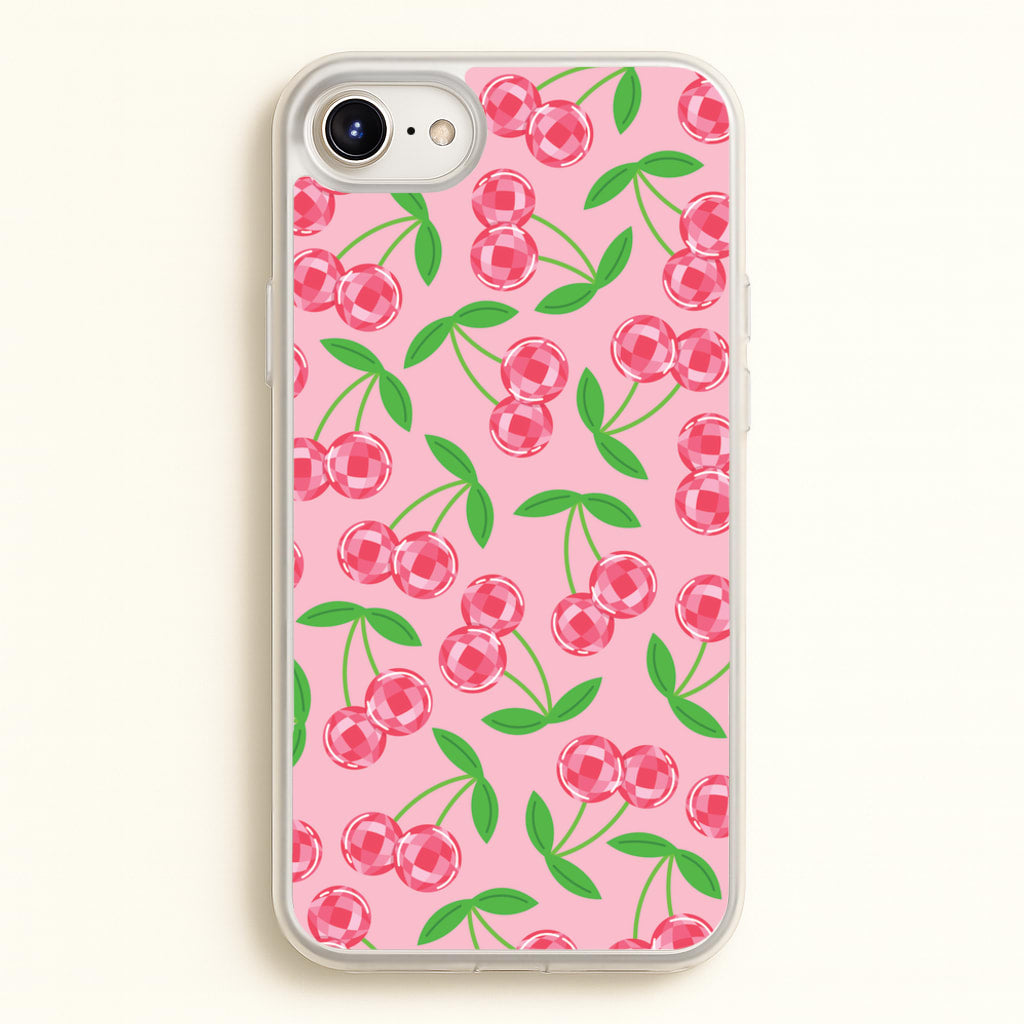Disco Cherries Pattern - Fruits Phone Case for iPhone 6 / 7 / 8 / SE