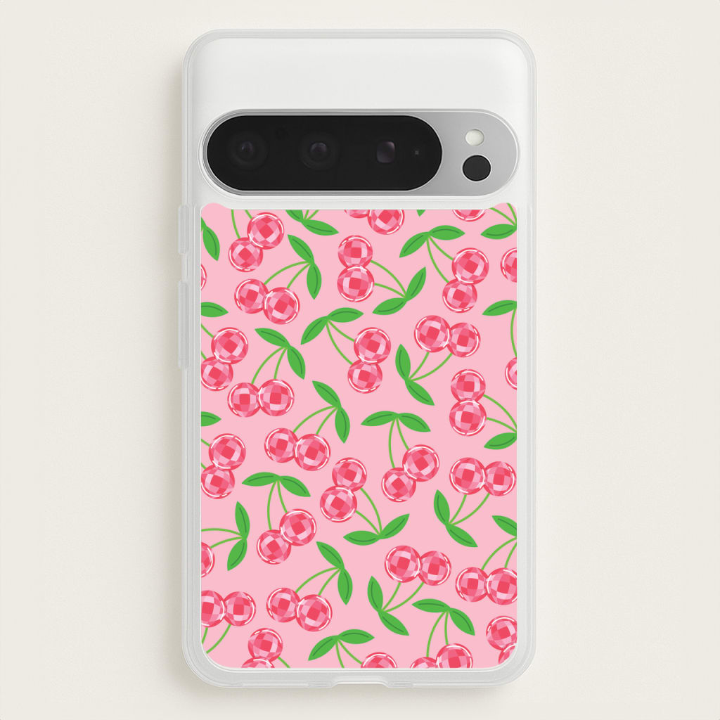 Disco Cherries Pattern - Fruits Phone Case for Google Pixel 9 Pro XL