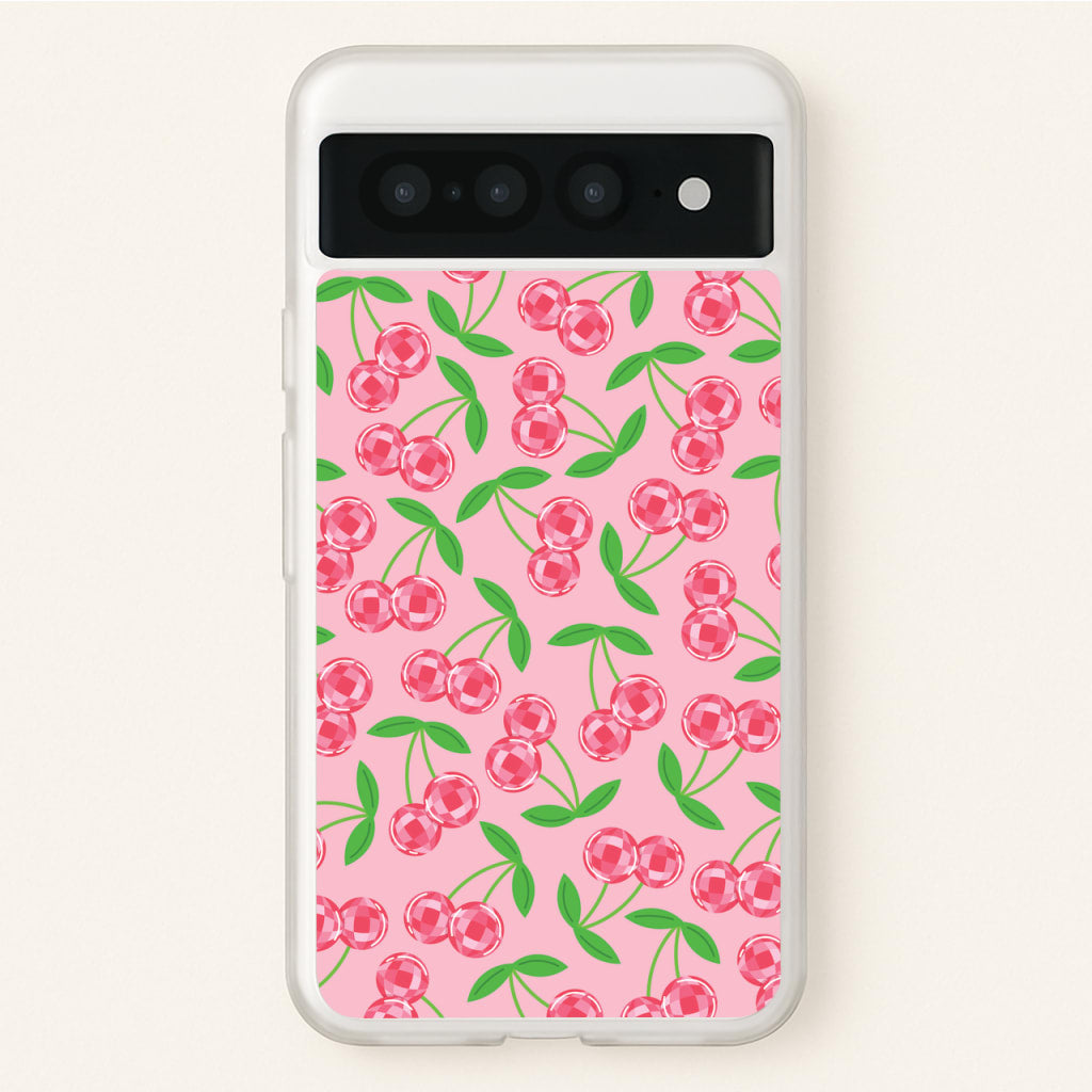 Disco Cherries Pattern - Fruits Phone Case for Google Pixel 7 Pro